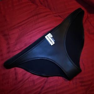 NEW Black Neoprene Hoaka Swimwear Bikini Bottom